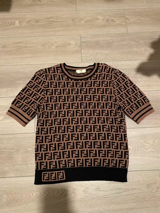 Fendi Sweaters - Authentic New Fendi Brown and Black Logo Sweater